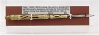 Carved Bone Stanhope Viewer Fountain Pen