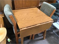 Drop Leaf Dining Table W/ 2 Chairs