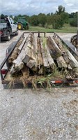 Assorted wooden beams from 1800's barn