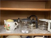 Coffee decanters, juicers, bowls, and