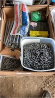 Assorted nails and screws