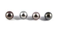 Loose Black Cultured Tahitian Pearls, 4