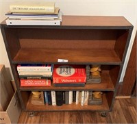 Bookcase w/ Books & Bookends