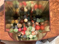 Tin of Vintage Marbles