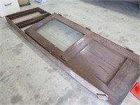 Antique wooden front door w spot for transom 34"