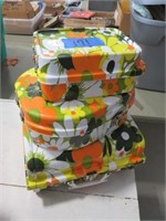 assorted small flowered luggage