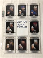 8- 2019-20 Rookie Portraits Hockey Cards