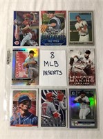 8 MLB Baseball Insert Cards