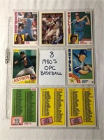 8 - 1980's OPC Baseball Card Lot