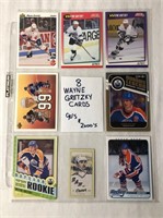 8 Wayne Gretzky Hockey Cards 1990's / 2000's