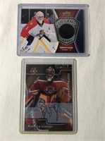 2 Roberto Luongo Hockey Cards Autograph & Jersey