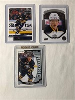 3 Jack Eichel Hockey Cards With Rookies