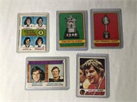 5 Bobby Orr Hockey Cards