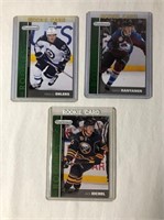 3 Parkhurst Rookie Hockey Cards