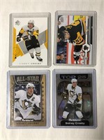 4 Sidney Crosby Hockey Cards