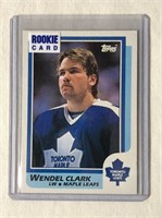 Wendel Clark Topps Rookie Hockey Card