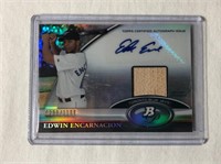 Edwin Encarnacion Autographed Bat Baseball Card