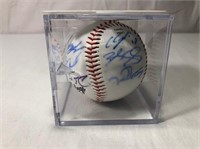Texas Rangers Autographed Baseball