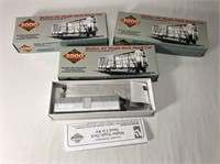 3 Mather 40' Single Deck HO Scale Train Model Kits