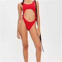 TopShop Red One Piece Bathing Suit size 0