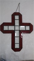 Stained Glass Cross-12 1/2 x 10 1/2