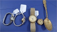 Vintage Lot-Helbros 17 Jewel Watch, Hamilton 10k