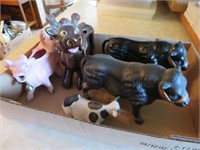 Cow & Bull Figurines