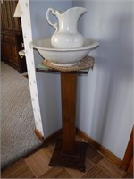 Wash Bowl, Pitcher & Stand