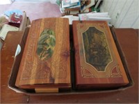 2 Wooden Boxes of Ladies Handkerchiefs