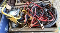 EXTENSION CORDS, WORK LIGHT, JUMPER CABLES, MISC