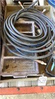METAL FLAT CRATE OF POWER WASHER WAND AND HOSE