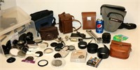 Vintage Camera Parts, Bags, Lens, Filters, Etc