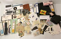 Lot of Stamp Collecting Accessories & Some Stamps