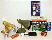Lamp Lot - 2 Wall or Desk Lamps, Security, Sensors