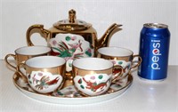 Chinese Gold Dragon Tea Set for 4 Beauty