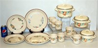 Corelle Dinnerware & 3 Enamel Pots w Lids