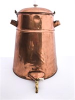 Large copper water pitcher