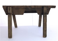 Primitive wooden bench