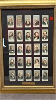 FRAMED 25 FAMOUS COMPOSERS CIGARETTE LABELS