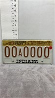 INDIANA SAMPLE LICENSE PLATE