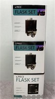 9-4 PC. FLASK SET NEW OLD STOCK