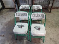 Set of 4 folding Chairs - Coleman High School