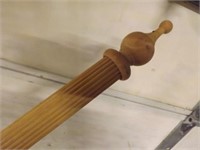 Approx Six Foot Wooden Curtain Rod