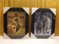 3D halogen Effect Lions and Tigers - Like New