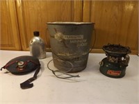 Minnow Bucket, Two Canteens and Coleman Part