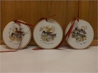 Three WILDLIFE Plates by HENNING HANSEN