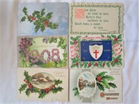 Christmas & New Year Post Card Lot Circa 1910