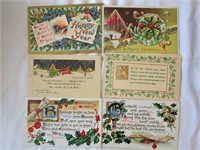 Christmas & New Years Post Cards Circa 1910