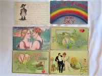 Valentine Post Cards Antique Circa 1910