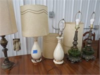 5 Assorted Lamps w/shades